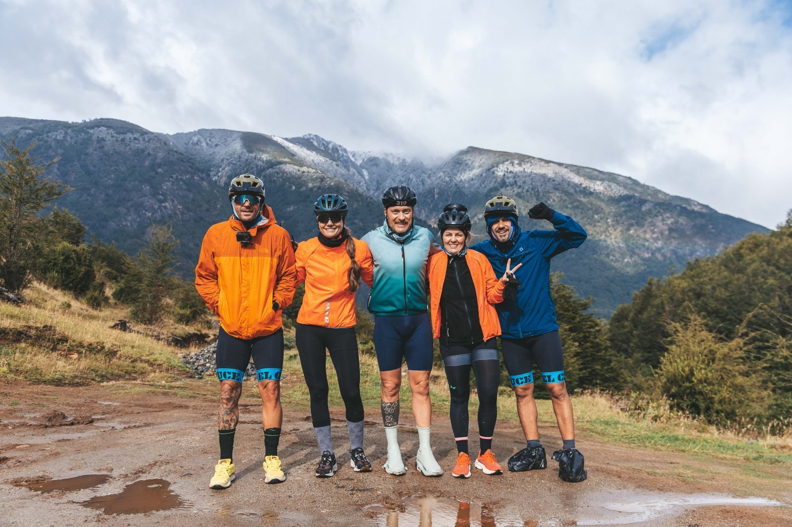O grupo antes da subida · Cordilheira de Aysén